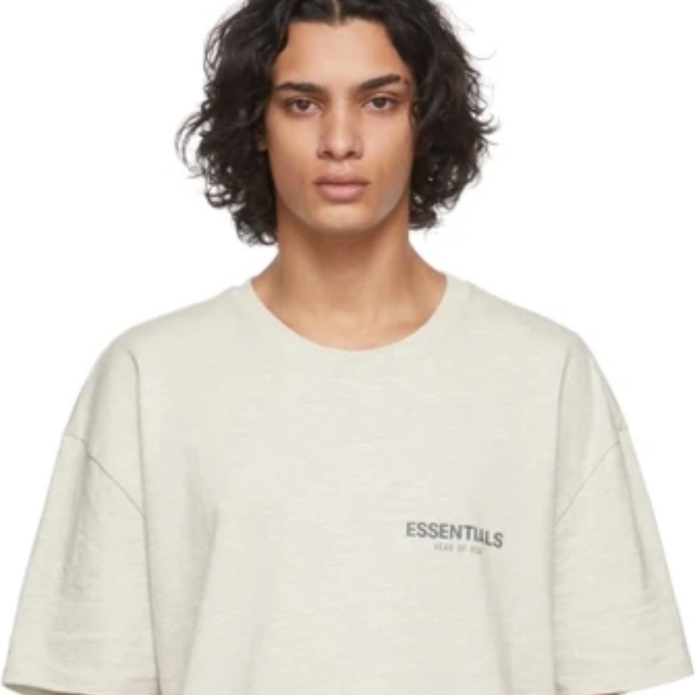 Fear of God Essentials Core Collection T-Shirt Light Heather Oatmeal L